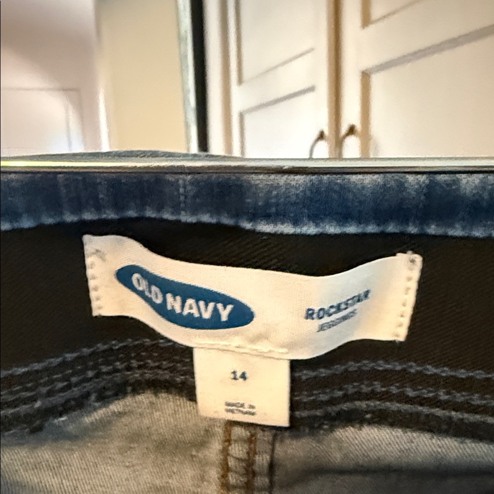 Old Navy Women's Denim Blue Jeggings - Picture 2 of 4